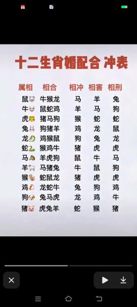 蒙古十二生肖属相（蒙古十二生肖顺序对照表）
