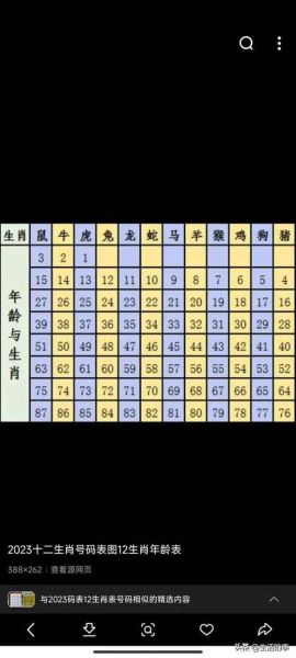 十二生肖属相年纪（十二生肖对应年龄速查表）