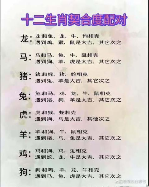 生肖不和属相相配（生肖不合怎么办？配对避坑指南✨）