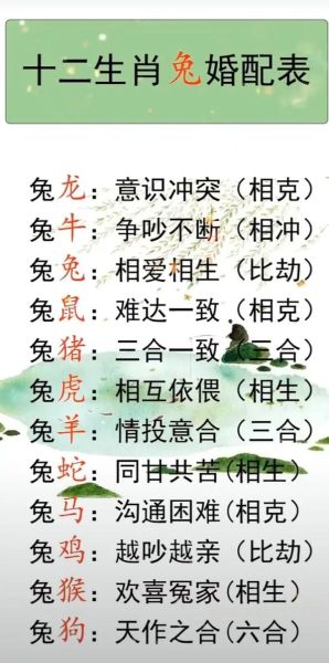 生肖兔的忌讳什么属相（生肖兔忌讳哪些属相）
