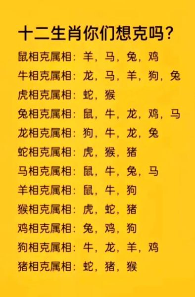 生肖猪和什么属相相克