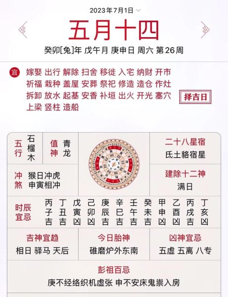 老黄历十二生肖属相（老黄历每日生肖查询吉凶表）