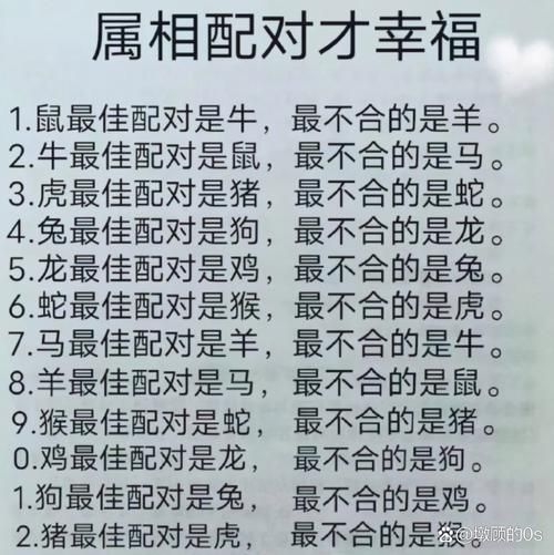 生肖属相搭配建议（生肖属相搭配哪些不宜结婚）