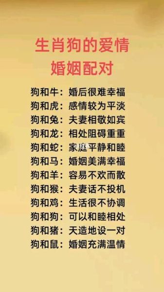 属狗属相最配 相克生肖（属狗最忌与哪些生肖婚配？）
