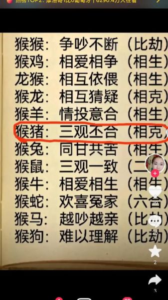 生肖猴男生婚配属相（生肖猴男最佳婚配属相排行榜）
