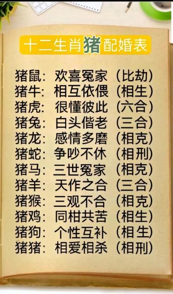 猪女性适合的生肖属相（猪女最佳婚配生肖属相揭晓）