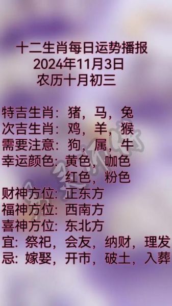 生肖属相说（2024年生肖属相运势查询）