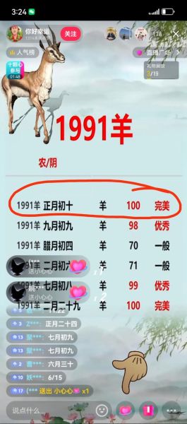 91生肖属相（91年出生属什么生肖？）