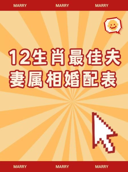 12属相最佳婚姻生肖(12生肖最佳配对婚姻属相表)