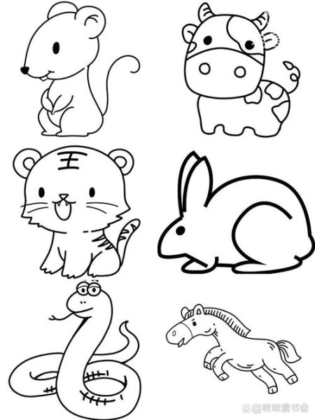 生肖属相简笔画大全