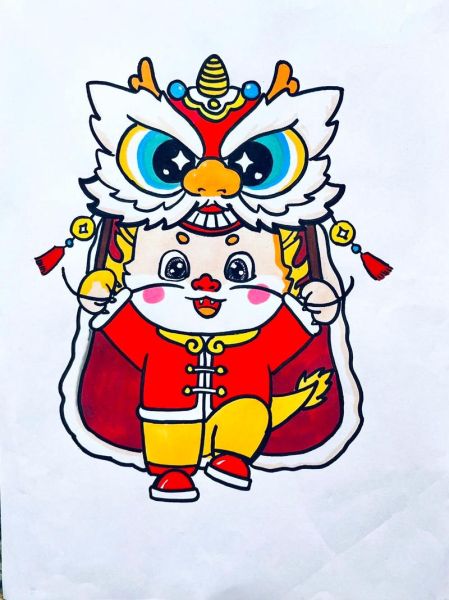 画古风生肖公子属相龙（古风生肖龙公子Q版简笔画教程）