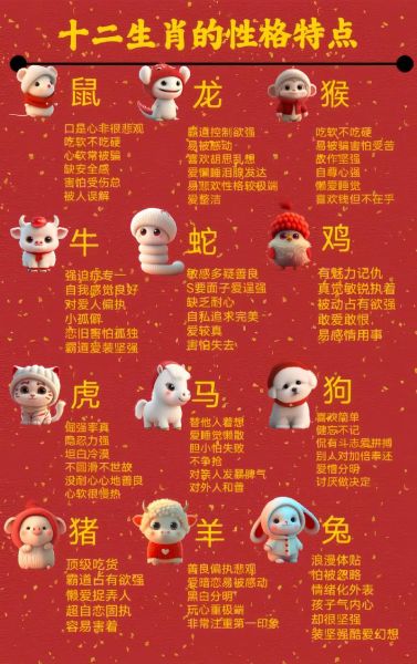 属相生肖都有哪些生肖（十二生肖一览表顺序及性格特点）