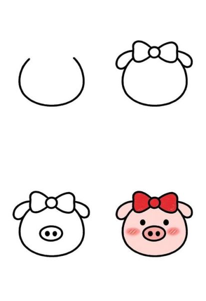 生肖属相画画猪(生肖属相猪简单简笔画教程)