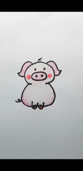 生肖属相画画猪(生肖属相猪简单简笔画教程)