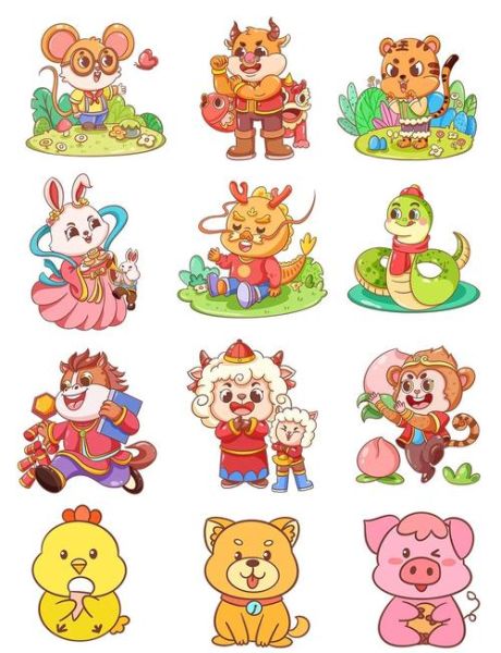 生肖属相剪辑图片（生肖属相剪辑图片卡通高清教程）