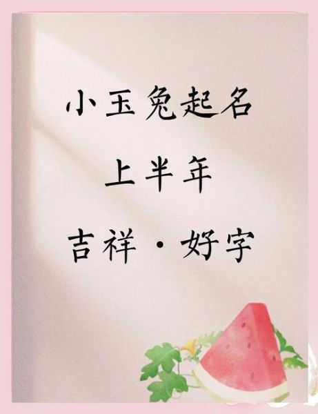 生肖属相女孩名字（属兔女孩高雅有涵养的名字大全）