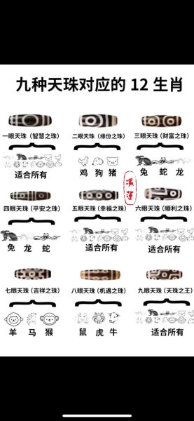 天珠对应的生肖属相（天珠12生肖对应表怎么看？新手秒懂）