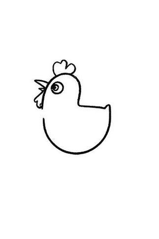生肖属相绘画鸡（生肖鸡简单画法步骤图解）
