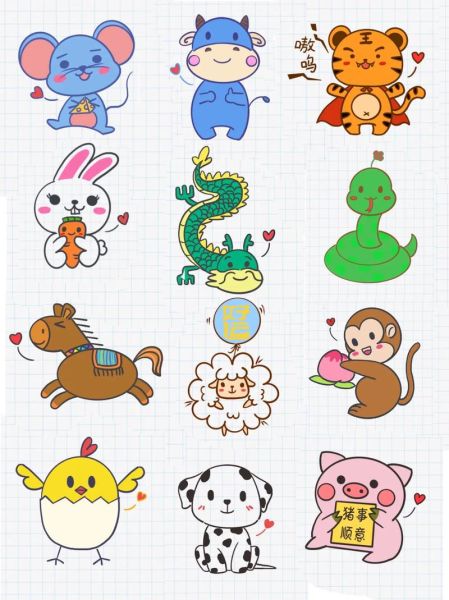 想看十二生肖属相图（十二生肖属相图高清合集）