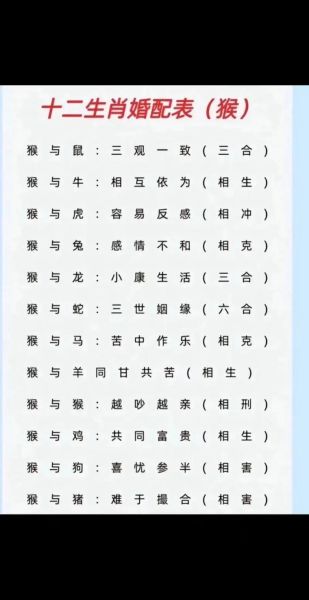 生肖猴的最佳属相(生肖猴三合和六合贵人哪个最好?)