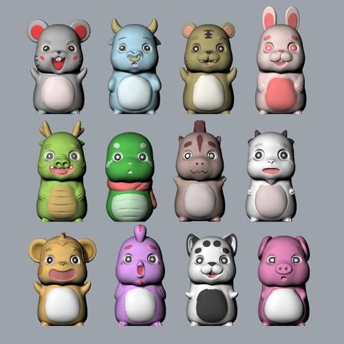 生肖属相模型图（生肖属相模型图怎么做👀）