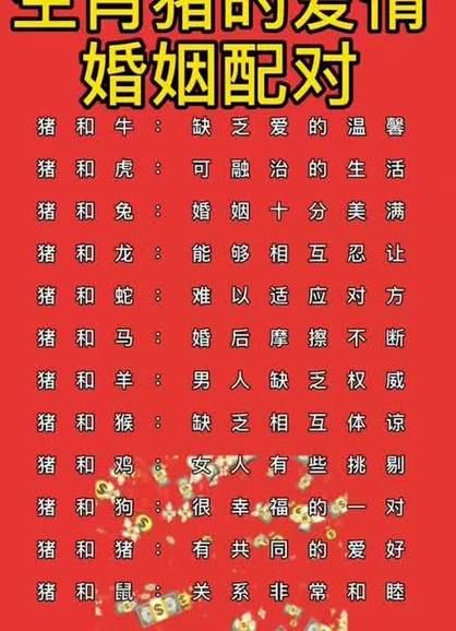 生肖属猪最佳配偶属相（属猪最佳配偶的属相有哪些）