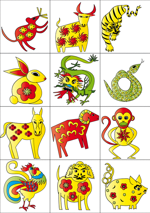 生肖12属相图(生肖12属相图超全解析小白版)