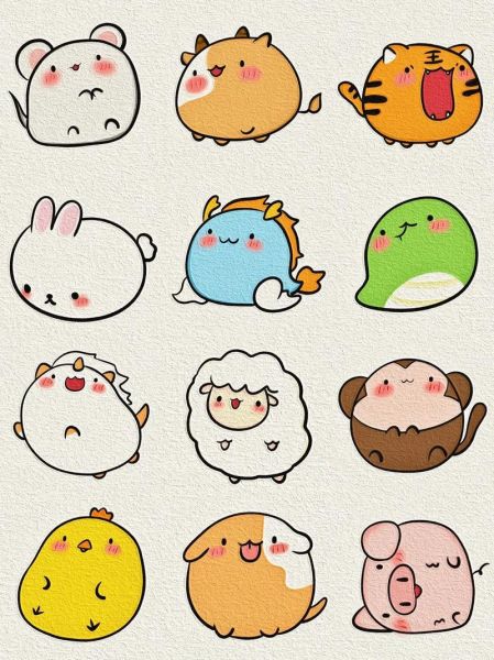 属相表十二生肖画(小白一看就懂的十二生肖属相表画法)