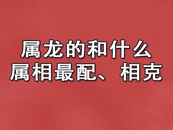 什么属相忌讳龙生肖(属龙的和什么属相相克)