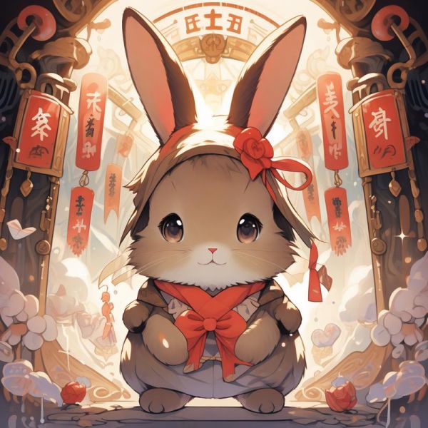 生肖兔的属相画像(生肖兔头像高清有哪些讲究)