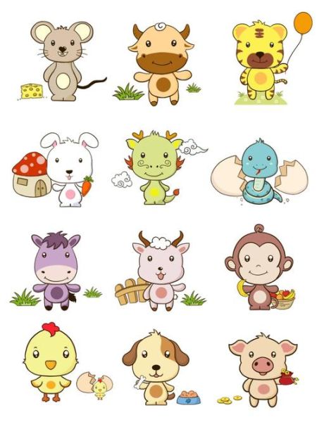 十二生肖属相怎么画（十二生肖属相简笔画画法）