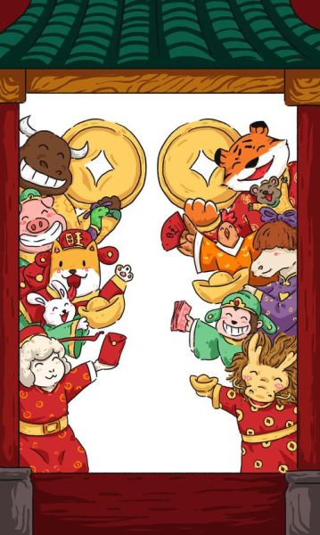 十二生肖属相年画（十二生肖属相年画怎么贴才招财）