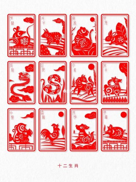 十二生肖属相画册图片（十二生肖剪纸图谱大全高清）
