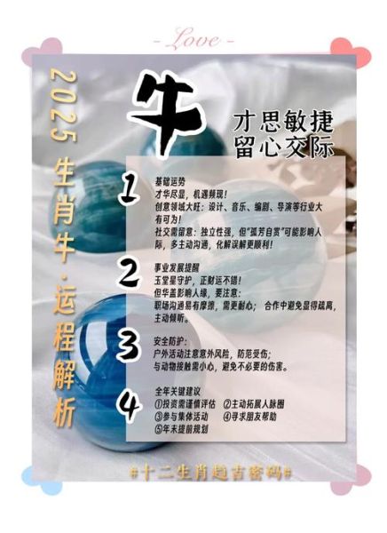 十二生肖属相运程详解(2025生肖牛运势详解指南)