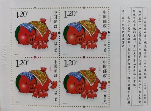 丁亥对应生肖属相图表（丁亥生肖属猪年份对照表）