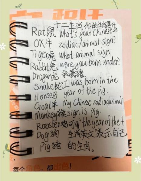 十二生肖属相英文（十二生肖属相英文对照表）